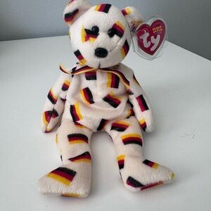 Ty Beanie Babies - Deutschland The Germany Bear - Black Nose Mint Plush Toy
